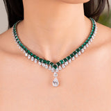 Isabelle Emerald Green Necklace Set