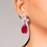 Andie Ruby Red Pendant Set