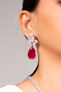 Andie Ruby Red Pendant Set