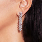 Lola White Diamante Necklace Set