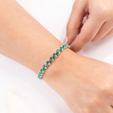 Liana Emerald Green Tennis Bracelet