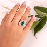 Elysia Emerald Green Ring