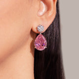 Lumora Sapphire Pink Earrings