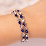 Viora Sapphire Blue Tennis Bracelet