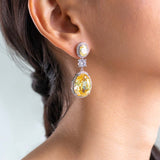 Velora Yellow Drop Earrings