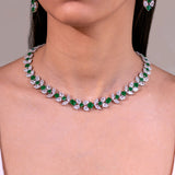 Aurelia Emerald Green Necklace Set