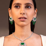 Seraphine Emerald Green Necklace Set