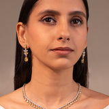 Alora Sapphire Yellow Necklace Set