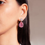 Lumora Sapphire Pink Earrings