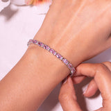 Camilia Sapphire Pink Tennis Bracelet