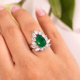 Elysia Emerald Green Ring