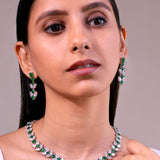 Aurelia Emerald Green Necklace Set