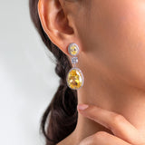 Velora Yellow Drop Earrings