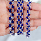 Dinah Sapphire Blue Bracelet Stack