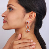 Amber Luxe Orange Dangles