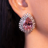 Ornelle Pink Stud Earrings