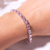 Camilia Sapphire Pink Tennis Bracelet