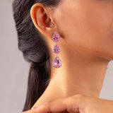 طقم عقد روزاليا الوردي