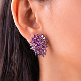 Corelle Purple Stud Earrings