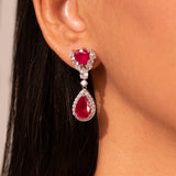 Veloria Ruby Red Necklace Set