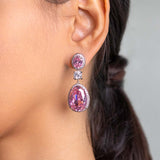 Velora Pink Drop Earrings