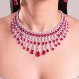 Susan Ruby Red Necklace Set