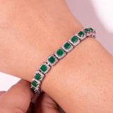 Azira Emerald Green Tennis Bracelet