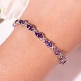 Elira Purple Tennis Bracelet