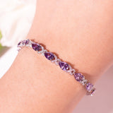 Elira Purple Tennis Bracelet