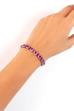 Novara Ruby Pink Tennis Bracelet