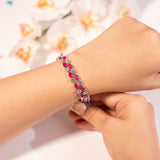 Viora Ruby Red Tennis Bracelet