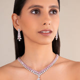Isabelle Sapphire Pink Necklace Set