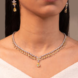 Alora Sapphire Yellow Necklace Set