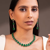 Soleil Emerald Green Necklace Set
