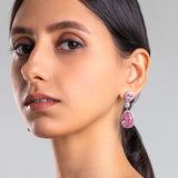 Velora Pink Drop Earrings