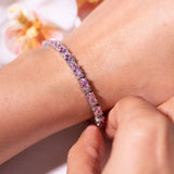 Camilia Sapphire Pink Tennis Bracelet