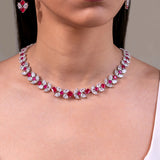 Aurelia Ruby Red Necklace Set