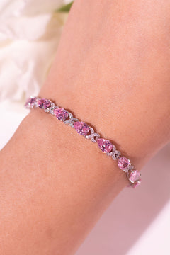 Elira Pink Tennis Bracelet