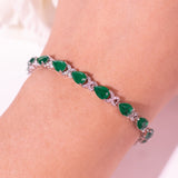 Elira Emerald Green Tennis Bracelet