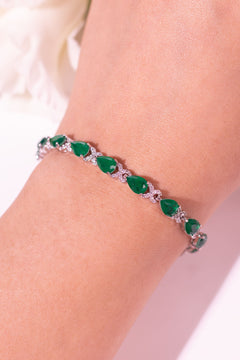 Elira Emerald Green Tennis Bracelet