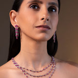 Aurevine Ruby Red Necklace Set