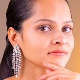 Ivora Silver Diamanté Earrings