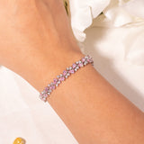 Zoreia Sapphire Pink Tennis Bracelet