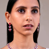 Aurelia Ruby Red Necklace Set