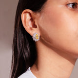 Asher Sapphire Yellow Stud Earrings