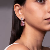 Lumora Sapphire Pink Earrings
