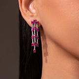 Aurevine Ruby Red Necklace Set