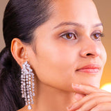 Ivora Silver Diamanté Earrings