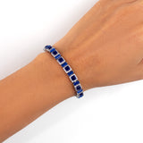 Novara Blue Tennis Bracelet