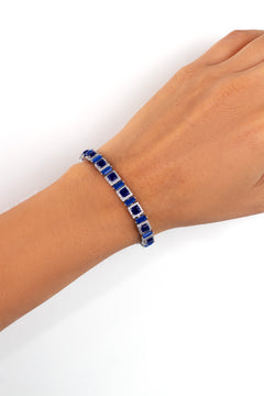 Novara Blue Tennis Bracelet